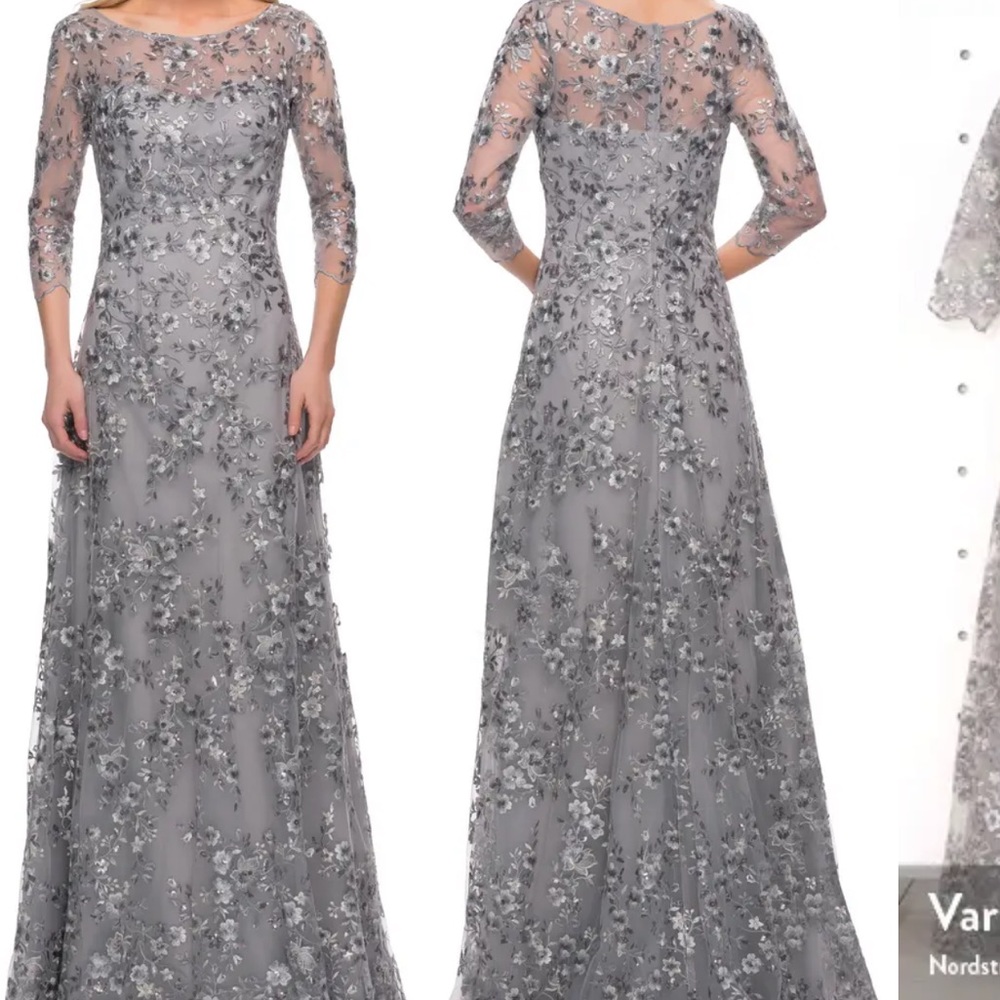 Gorgeous La Femme Lace and sequins dress size 16.